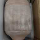 SIDUCAL Ceramic Rustic Farmhouse Vase, Sand Glaze Finish Boho Vase, Pottery Decorative Flower for Home Decor, Table, Living Room Decoration, Shelf Decor, Mantel, 7 Inch, Beige