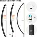 2PCS Trampoline Curved Poles, Universal Trampoline Replacement Enclosure Poles to Fit 8-16FT Curved Pole Frame, Includes Foam Sleeve and Hardware with 2 Installation Options