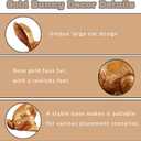 2 x Easter Bunny Decorations, 3 PCS Resin Gold Bunny Figurines Vintage Rabbit for Easter Decor Small Decorative Rabbit Statues for Home Decor, Spring Tabletop Centerpiece(Rose Gold 3pcs)