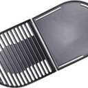 C1E (2-Pack) 13"12.4" Cast Iron Cooking Griddle and Grill Grates for Coleman Roadtrip Swaptop Grills LX LXE LXX