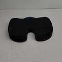 Everlasting Comfort Doctor Recommended Memory Foam Seat Cushion for Office Chairs & Car Seat - Ergonomic Office Desk Accessories for Tailbone Pain Relief, Sciatica & Back Support (Black)