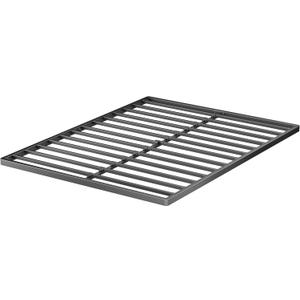 2 Inch King Metal Box Spring with Round Corners - 3000 lbs Capacity, Low Profile Bed Slat Replacement Bunkie Board with Steel Slats, Noise-Free, Easy Assemble, Black