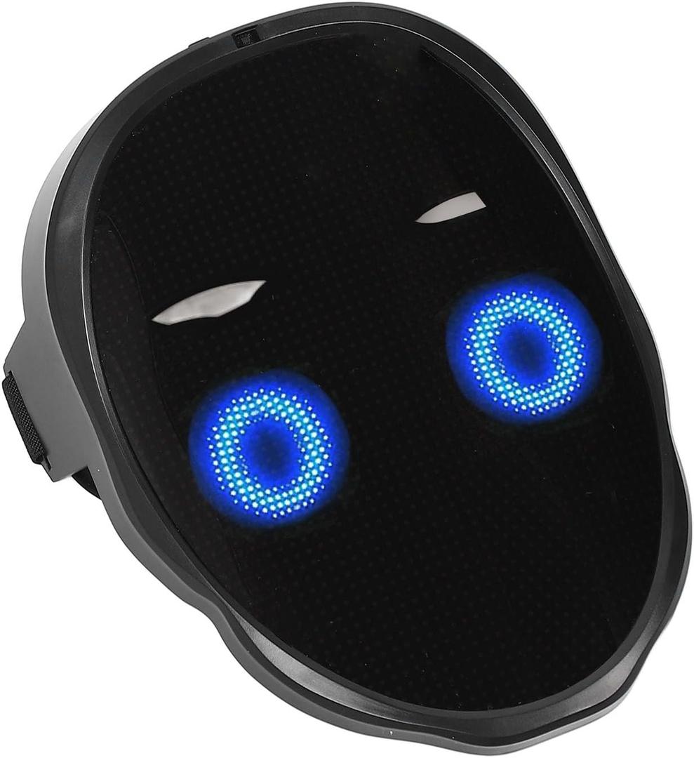 Mask with Gesture Sensing Unisex LED Lighted Cool Face Transforming Programmable Luminous Cover
