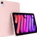 Callyue Slim Case for iPad mini 6 8.3 Inch 2021 iPad mini 6th Generation, iPad mini 7 2024 Case (A17 Pro), Ultra Thin Lightweight Matte Soft Flexible Frosted TPU Skin Bumper Back Cover Shell, Pink