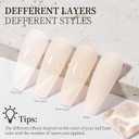 2 x MAYCHAO Jelly Gel Nail Polish -15ML Apricot Jelly Gel Polish Soak Off UV LED Sheer Apricot Nail Polish for DIY Manicure Home Salon Nail Art, 0.5 OZ