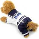 PEGASUS SELMAI Puppy Shirts Navy Small Dog Coat Pattern Pet Outfits Doggie Chihuahua Clothes Jumpsuit XL