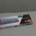 Redragon K556 SE RGB LED Backlit Wired Mechanical Gaming Keyboard, Aluminum Base, 104 Keys Upgraded Socket, 3.5mm Sound Absorbing Foams, Hot-Swap Linear Quiet Red Switch, Gradient Blue