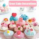 2 x 1 Pcs Mini Rainbow Bouquet Cake Decoration Silicone Mold, Cloud Lollipop Chocolate Fondant Mold, For Birthday Theme Party Dessert Decoration Candy Biscuit Chewing Gum Making Resin Pendant Clay