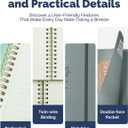 4 x Lined Spiral Journal Notebook for Women & Men,140 College-ruled Notebook for Work Writing taking Notes,A5-Dusty Blue