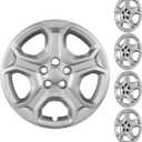 17 Inch Hubcaps Compatible with 2013-2025 Ford Escape Factory Steel Wheel, Silver, Snap-On Wheel Covers, Set of 4
