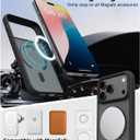 6 x PinLiSheng Magnetic for iPhone 17 Pro Max Case with 1 Screen Protector [Mil-Grade Drop Protection] [Compatible with Magsafe] Shockproof Slim Translucent Matte Protective Phone Case, Black
