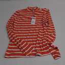 Zengjo Striped Turtleneck Women Long Sleeve Fitted High Neck Top Lightweight Soft Stretchy M