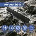 1 pcs Rain Diverter for Roof: 39 Inch Gutter Guard with Nails, Water Diverter for Door or Windows or Chimney