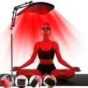 Red Light Therapy for Body3 in 1 Multifunctional Removable Red Infrared Light Therapy Lamp, 660nm & 850nm Red Light Therapyfor Body and Face, Back, Leg, Waist with Adjustable Stand (Black)