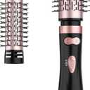 WEEYUM Rotating Blow Dryer Brush - Spin Hair Dryer with 2 Interchangeable Brushes (1.5" & 2"), 3-in-1 Hot Air Spin Brush Set for Hair Volumizing/Drying/Straightening/Curling