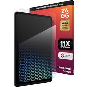 ZAGG XTR4 Screen Protector for iPad Pro 13" (M5)/ Pro 13" (M4) - 11X Stronger Tempered Glass, Blue Light Filter, Anti-Reflective, Ultra Smooth, Easy Install, Recycled Materials