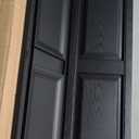 Exterior Solutions Standard Raised Panel Exterior Vinyl Shutter, Black (Pair), 15 Inch x 39 Inch