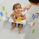 Ingenuity My Bath Seat for Sit-Up Baby Bathing, Sure & Secure Suction Cups, ASTM Safety Tested & Approved, Backrest for Assisted Sitting, Easy Setup & Storage, Gray