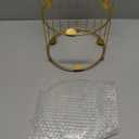 DOITOOL Gold Metal Cupcake Stand Bird Cage Dessert Stand, 2 Tier Dessert Display Stand Cake Holder for Wedding, Party, Birthday, Baby Shower Celebrations, Table Decorations