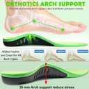 Ailaka Kids Orthotic Arch Support Shoe Insoles, Plantar Fasciitis Cushioning Athletic Inserts for Flatfoot Pain Relief Running Walking