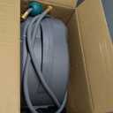 100 ft x 1/2" Retractable Garden Hose Reel | All-weather Water Hose Reel Wall Mounted | Any Length Lock & 180Swivel, Water Hose with 10-Function Nozzle for Cleaning, Watering (Green)