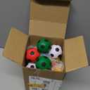 PullCrease Soccer Party Games 12 Pack Soccer Party Spoon Relay Race Toy Set for Teens Adults, Soccer Foam Ball and Spoon Race Game for Sports School Birthday Party Supplies Favors (Multicolor)