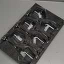 coccot Glasses, Transparent Glasses Set of 6,Lead-Free Premium Crystal Clear Glass, Hand Blown Italian Style Burgundy Long Stem Glasses, Great Gift Packaging(16oz,6pack)