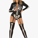 Morph Costumes Skeleton Bodysuit - Women's Halloween Costume, Size XL