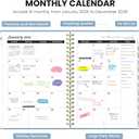 2 x 2026 Planner - Weekly and Monthly Planner, January 2026 to December 2026, Spiral Bound 2026 Calendar Planner Book, Inner Pocket, Perfect for Office Home School Supplies - A5 (6.3" x 8.5"), Baby Blue