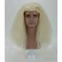 MAGQOO Light Blonde Wigs for Men Long Curly Wavy Blonde Wig Male Boy Synthetic Heat Resistant Cosplay Costume Halloween Party