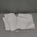 4 Pack Feather Proof Pillow Protectors 22x22 Waterproof Cover for Goose Down Square Throw Pillows (White)