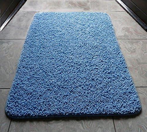 CASA TESSILE Olimpo Square Bath Mat, 28*22, Blue