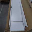 Prepac Sonoma 4-Tier Bookcase 48"H with 3 Adjustable Shelves, White Storage Cabinet, Modern Display Cabinet, Bookshelf with Storage Shelves for Home Office, Living Room Organizer