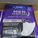 TENA Men Overnight Incontinence Guard, Bladder Control, Discrete, Overnight Absorbency, 120 Count