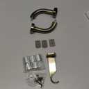 Antique Bronze Curtain Rod for Windows 28-120", Internal Splicing 1 Inch Diameter Disc, Adjustable Room Darkening Curtain with Aluminum Finials and Brackets, Wrap Around Design