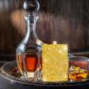 Cute Flask for Woman Bling Diamond Sparkly Gold Drinking Flask with Funnel for Whiskey Beer Alcohol for Travel Cruise Party8OZ) (1 PCS)