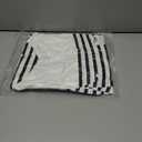 LilyCoco Womens Oversized Striped Shirt Color Block Crewneck Long Sleeve T Shirt White X-Large (XL)