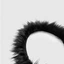 MakeMeChic Women's Plus Size Cheetah Halter Top Contrast Faux Fur Tie Back Y2K Going Out Tops (Black)