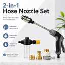 Pressure Nozzle Multi Function Hose Spray Tool for Car Cleaning, Garden Watering And Outdoor Surface Use