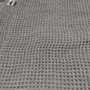 ZALL Grey Waffle Bath Mat,Super Absorbent Non Slip Long Bathroom Runner Rug,Gray 24X72inch,Machine Washable Ultra Soft Floor Mats