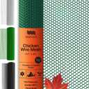MaPorch Plastic Wire Mesh Fence - Hunter Green, 15.7" x 10 ft - Plastic Chicken Wire Fencing for Dogs, Rabbits & Poultry - Chicken Netting Barrier - Balcony Netting for Pets - Balcony Cat Barrier