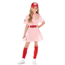Morph Kids Baseball Costume Girls Peach Pink Baseball League Costume Outfit Halloween Costume For Girls S