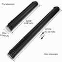 DEWEL Document Tube,Plastic Expanding Poster/Art/Document Storage Tube 24.5 to 40 inches Adjustable with Carrying Strap Waterproof and Light-Resistance Telescoping Carrying Case (Black-Large Size)