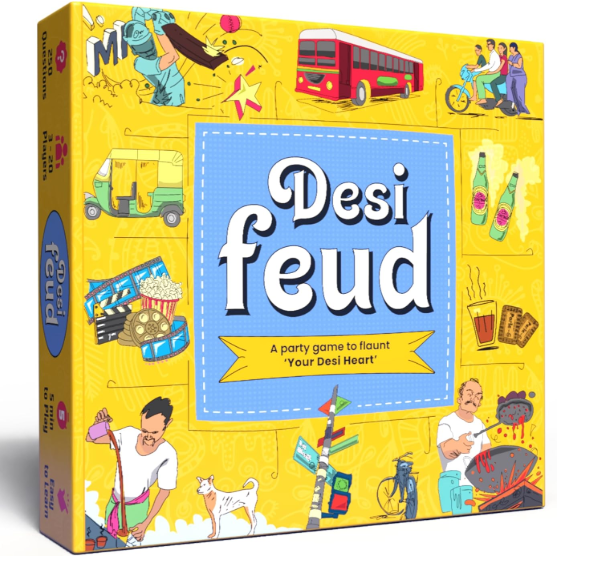 Desi Feud Board Game | Ultimate Survey Gameshow | Fun for Friends & Family | Great for House Party, Gifting & Road Trips | Easy to Play