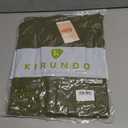 KIRUNDO Hoodies For Women 2026 Fall Fashion Hooded Oversized Sweatshirt Long Sleeve Fleece Pullover Trendy Winter Clothes (Medium, Army Green)