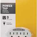 Prime PBADL101 Outlet Power Tap with Photocell Nightlight, White
