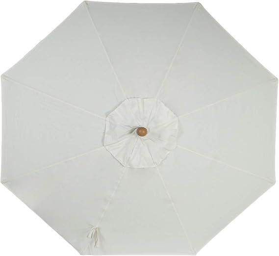 Canopy Replacement for 91x89 Ribs Patio Umbrella- Natural (Canopy Only)