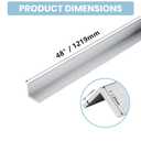 2Pcs Aluminum Angle Stock 6063-48" Long x 1" Wide x 1/8" Thick | 90 Degree Angled Aluminum for Extrusion Structural & Architectural, Frames, Railings, Corner Guards, DIY Projects