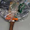 IMUSA USA Woodlook 12" Black Stone Fry Pan Handle and Speckled Nonstick Interior