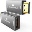 HDMI to DisplayPort Adapter 4K 60Hz, HDMI Souce to Display Port Monitor Converter, HD Male Compatible with Laptops, Graphics Cards, PS5, AMD,NVIDIA-1 Pack